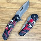8 5  Harley Quinn Black Tactical Spring Assisted Open Blade Folding Pocket Knife