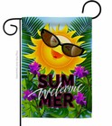 Joyful Sun Garden Flag Fun In The Summer Decorative Small Gift Yard House Banner