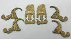 Antique Pair Of French Furniture Ornaments Mid-1900 s Brass