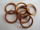 8 Vintage Antique Nos Autolite 18mm Spark Plug Copper Ring Gasket