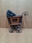 Antique Victorian Wicker Doll Carriage Buggy Stroller