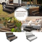 Xtremepowerus 36  Universal Resin Spa And Hot Tub Steps Hidden Storage 2 Step