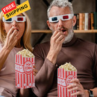 500 Pieces Paper Popcorn Bags 1 Oz Small Pop 0 Ounce  pack Of 500   Red 