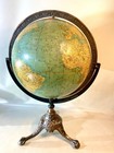 Antique Rand Mcnally Terrestrial Globe Circa  1918