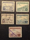 Albania 1951 C55-59 Airmail Stamps Used - Nice Airmail Set 