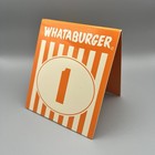 Whataburger Table Tent Number  1