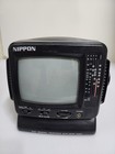 Nippon Ktv501 Vintage Portable Crt Tv Am Fm Radio 5 5 Inch Bw Screen Gaming