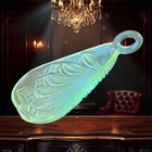 Antique Ivanhoe Glass Spoon Tray  Old Glass That Shows Uranium Under Uv