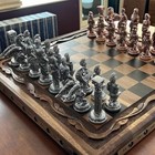 Chess Set X Large Antique Pegasus Handcrafted Walnut Wood Vintage Board 16 inch