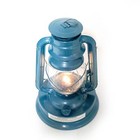 Rayo Royal Kerosene Lantern Indoor outdoor Lamp  11 In Powder Coated Steel  Blue
