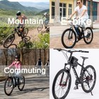 1-1 8  Threadless Suspension Fork Mtb Bike 26 27 5 29  Cycling Forks Disc 9mm Qr
