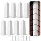 8 Pcs Aluminum Siding Corners 8 Inch Outside White Siding Corner Caps2156