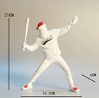 Resin Street Abstract Art Statue Sculpture Figurine Baseball Figure Home Decor