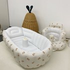 Foldable Baby Inflatable Bathtub Portable Travel Infant Bath Tub Toddler Bathtub