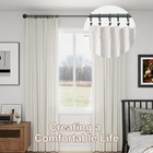 Curtain Rings With Clips 40pcs 1 5 Inch Metal Drapery Rings Black