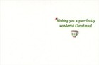 Sitting Cat  Festive Mug Resting On Belly Pkg Of 8 Funny Christmas Note Cards