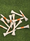 New 1 5  Wood Golf Tees Orange Stripe Great For Irons Hybrids Wholesale 1 1 2 