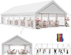 20x40 Ft Party Tent Event Tent For Party  Outdoor Heavy Duty Carport White