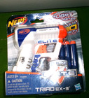 Hasbro Nerf N Strike Elite Triad Ex-3 Dart Gun 3 Dart Micro Blaster Shooter Read