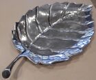 Mariposa Brillante Aluminum Leaf Large Decorative Dish Platter Tray 24 