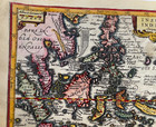 East Indies C  1630 Peter Kaerius Nice Unusual Antique Map 17th Century