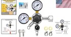 Durable Cga-320 Beer Keg Regulator With Manual Pressure Relief For Home Brewers
