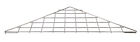 Triangle Chrome Wire Grid Slat Grid Shelf Metal Corner 24 x 24  X 32
