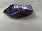 Vintage Mirrle Squires Enamel On Copper Bowl Stunning Purples   Blues 11 1 2 