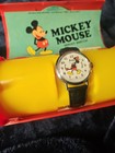 Vintage Walt Disney Mickey Mouse Bradley Time Wrist Watch W  Box  Warranty  9 10