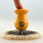  fs - 20mm 2 Band Finest Badger Shaving Brush  Butterscotch Color Handle beard