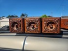 Vtg Lot Of 6 Singer Treadle Sewing Machine Wood Drawers Ornate Cabinet Primitive