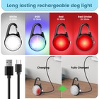 2 Pack Rechargeable Dog Clip On Light Pet Collar Lights For Night Walking
