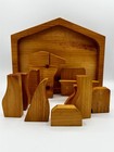 Vintage Wooden Handcrafted Animal Nativity Puzzle Unique