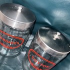 Vintage Set Two 1930 s Glass Apothecary Medicine Jar Containers