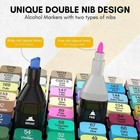 80 Colors Alcohol Based Markers Dual Tip Drawing Markers Set For Drawing Pens Us