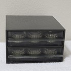 Lot Of 15 Ibm   Gp Selectric Typewriter Ball Type Font Print Heads Storage Case