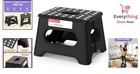 9-inch Folding Step Stool 600lb Capacity Heavy Duty Non-slip Portable Foot Stool