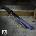 15 5  Black Survival Jungle Hunting Machete Sawback Military Fixed Blade Sheath