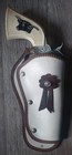 Vintage Hubley Cap Gun Longhorn Steer Grips Made In Usa With Holster See Pics 