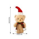 Christmas Bear Stuffed Animal Cute Cartoon Brown White Bear 