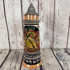 German Beer Stein 16  Pewter Lid 2l  854 Made In Germany