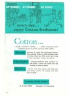Vintage 1961 Cotton And You  Rare National Cotton Council Advertising Pamphlet 
