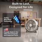 Lasko Wind Machine 20  3-speed Air Circulator Floor Fan Pivoting Head A20304