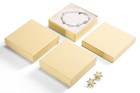 Chic Matte Brown Jewelry Boxes  20 Cotton-filled Packages For Beautiful Gifting