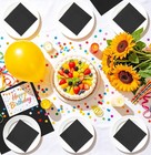 50 Pieces 3-ply Black Napkin Cocktail Napkins Beverage Napkins Dessert Napkin   