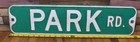 Vintage Park Rd Metal Road Embossed Original Street Sign 24 X 6