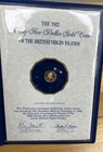 1982 Gold British Virgin Islands Red Tail Hawk  25 Coin - Folder W coa