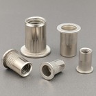 100pcs M6 Rivet Nut 304 Stainless Steel Rivnut Threaded Insert Nut  Knurled B   