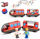 Magnetic Train Set For Wooden Tracks - Interactive   Safe For Kids 3 