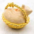 Estee Lauder Kitten Cat Yarn Basket Enamel Jeweled  Solid Perfume Compact